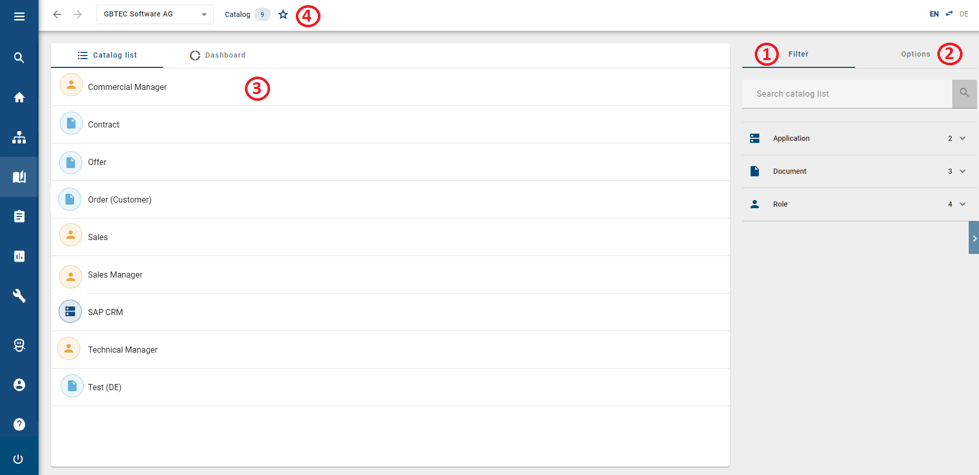 Here, the catalog is displayed in the new user interface.