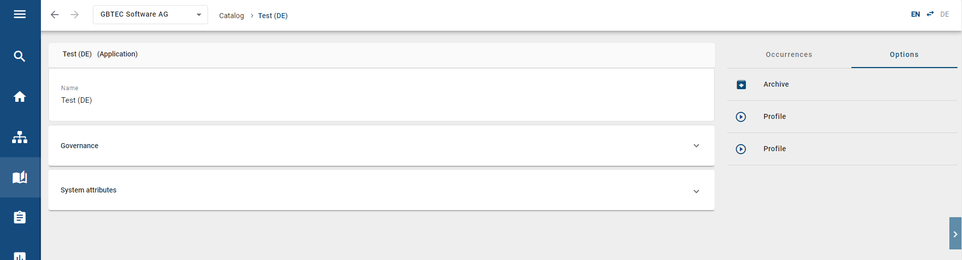 Here, a catalog entry is displayed, which was shown as a search result and clicked.